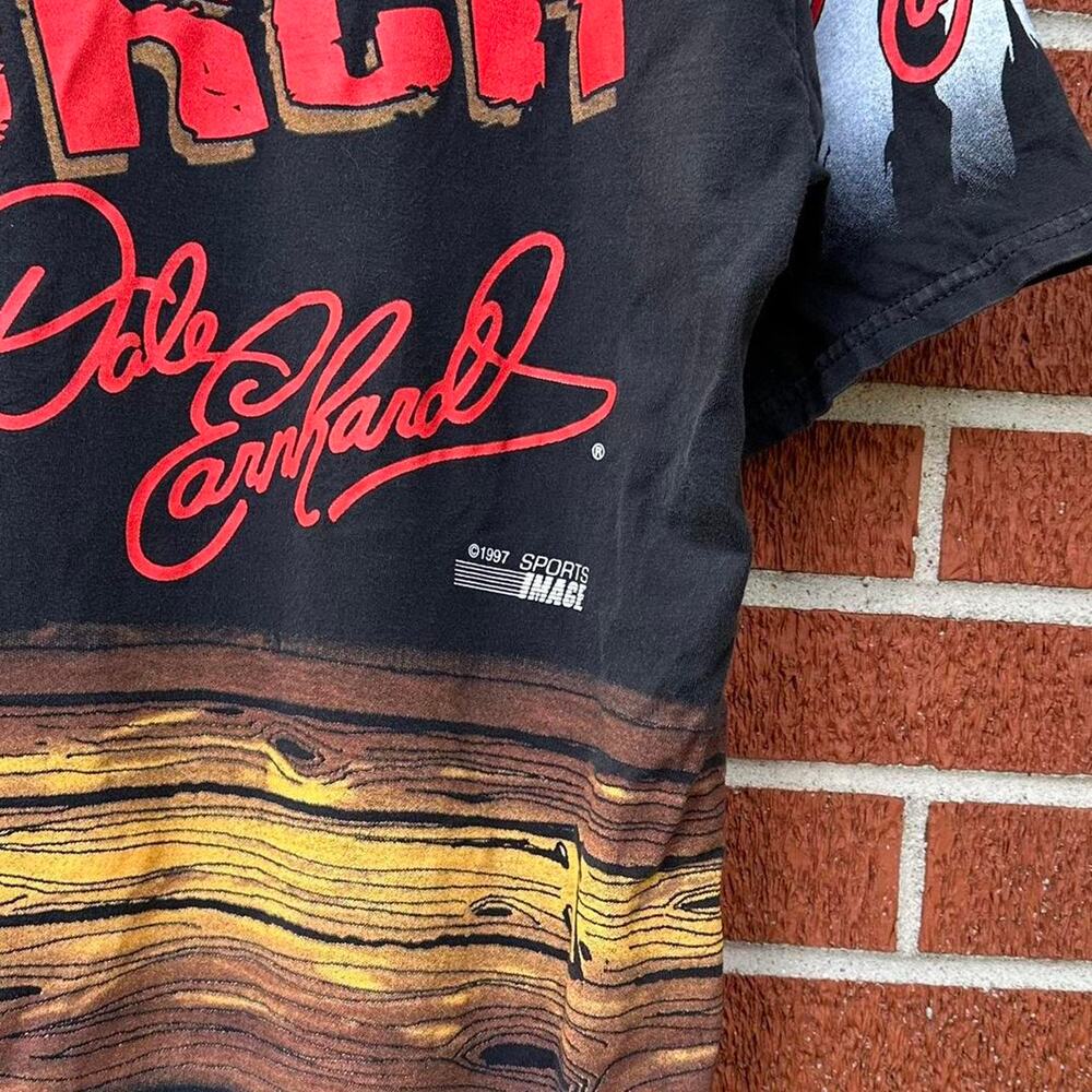 The big dawgs back vintage 1997 sports image dale earnhardt nascar aop shirt - Picture 6 of 8